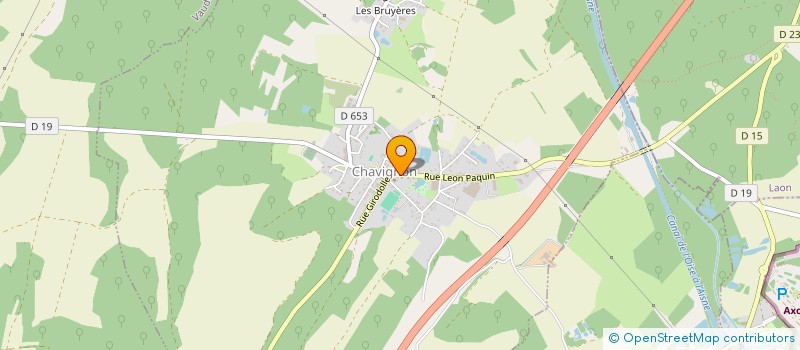 localisation de l'entreprise C.D.5.M  CHAVIGNON