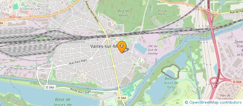 localisation de l'entreprise C & D  VAIRES-SUR-MARNE