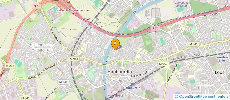 localisation de l'entreprise C.D.  HAUBOURDIN