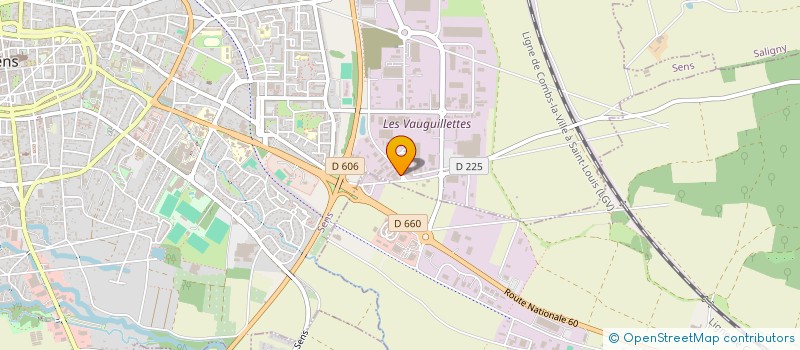 localisation de l'entreprise C.D AUTO à SENS