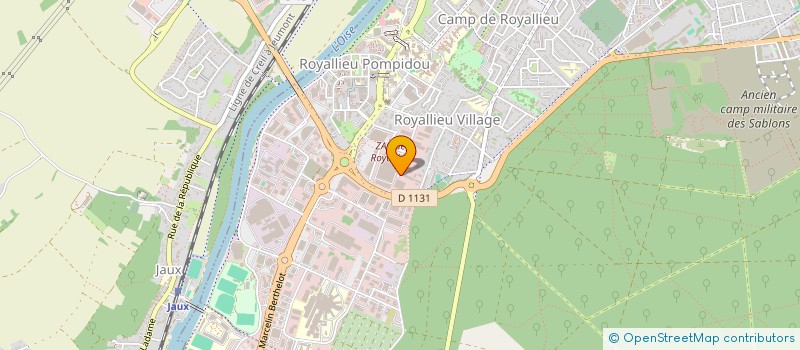 localisation de l'entreprise C.D.B.  COMPIEGNE