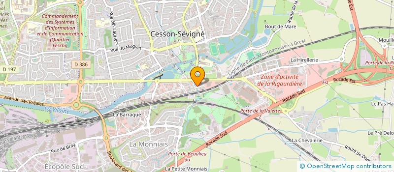 localisation de l'entreprise C D B à CESSON-SEVIGNE