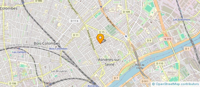localisation de l'entreprise C D B à ASNIERES-SUR-SEINE