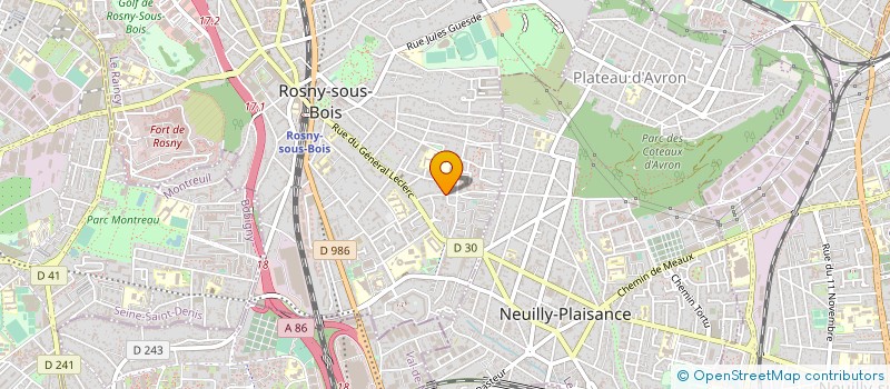 localisation de l'entreprise C.D.B. STRATEGIE à ROSNY-SOUS-BOIS