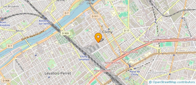 localisation de l'entreprise C.D BAT à CLICHY