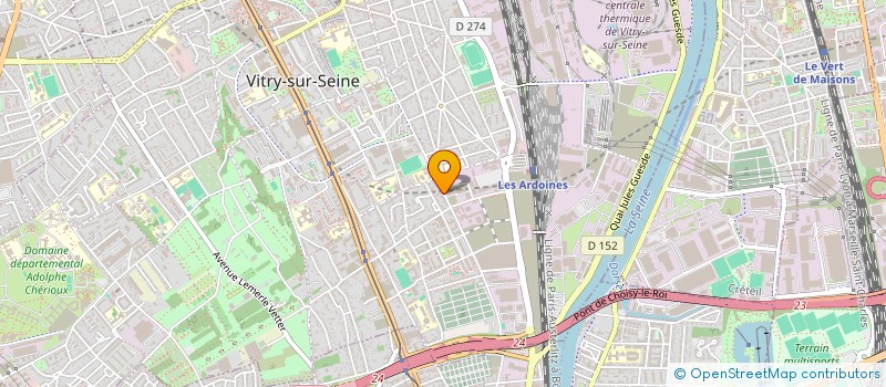localisation de l'entreprise C.D. BATIBOIS à VITRY-SUR-SEINE