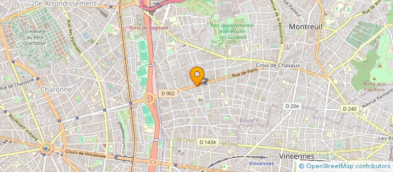 localisation de l'entreprise C.D.C. à MONTREUIL