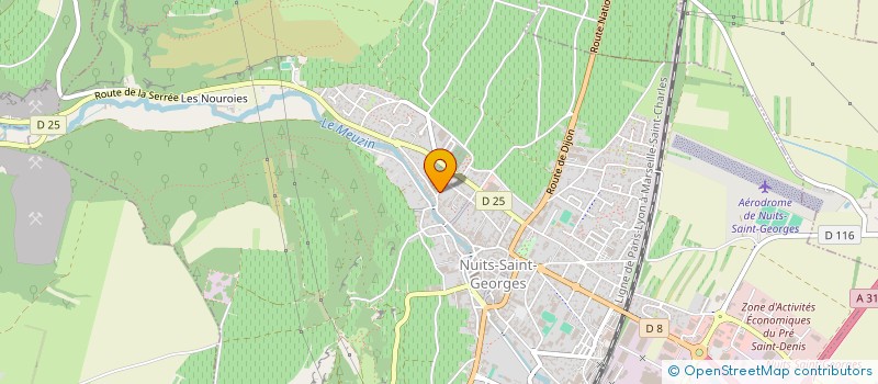localisation de l'entreprise C.D.C.A. à NUITS-SAINT-GEORGES