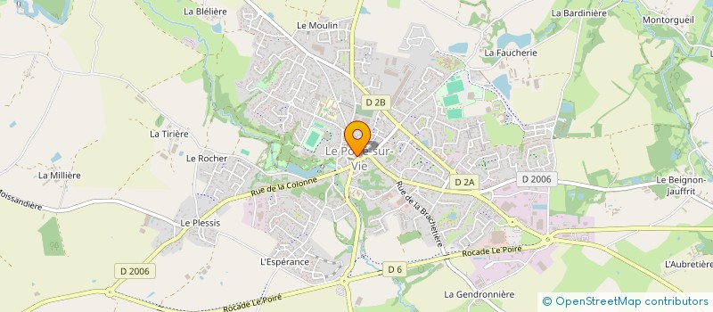 localisation de l'entreprise C.D.C.I.  LE POIRE-SUR-VIE