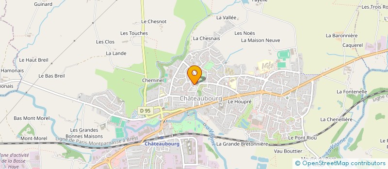 localisation de l'entreprise C.D.C.M.  CHATEAUBOURG