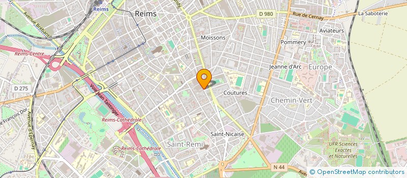 localisation de l'entreprise C.D.C.M. (CALCULS ET DESSINS EN CONSTRUCTION METALLIQUE) à REIMS