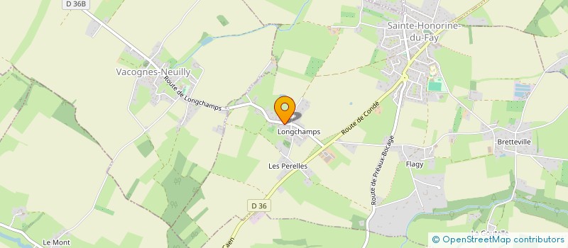 localisation de l'entreprise C.D. CHOCOLATS  SAINTE-HONORINE-DU-FAY