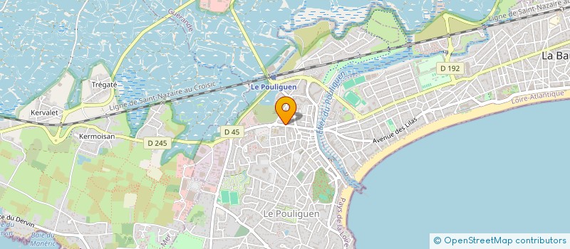 localisation de l'entreprise C.D DISTRIBUTION  LE POULIGUEN