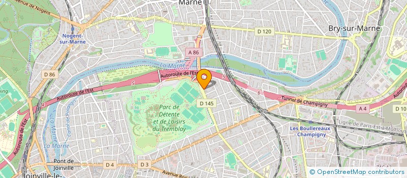 localisation de l'entreprise C D E à CHAMPIGNY-SUR-MARNE