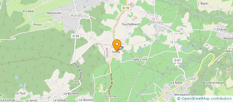 localisation de l'entreprise C D E  MACLAS