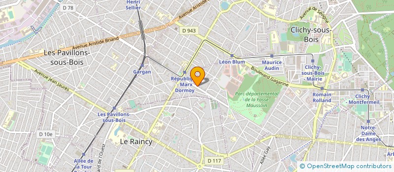 localisation de l'entreprise C.D.E.A SARL à CLICHY-SOUS-BOIS