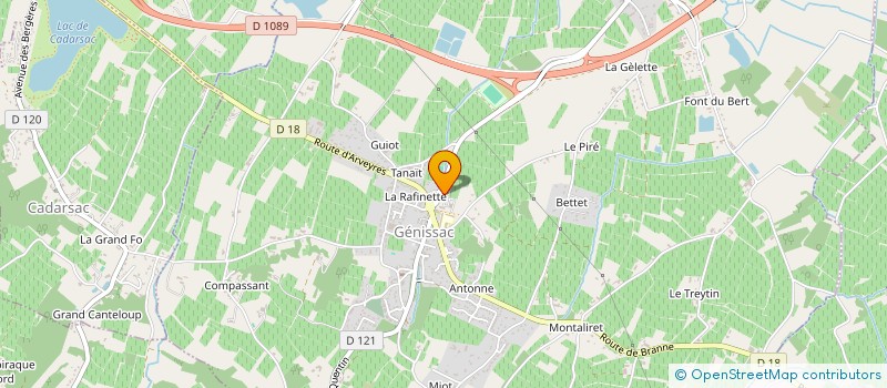 localisation de l'entreprise C D E M à GENISSAC