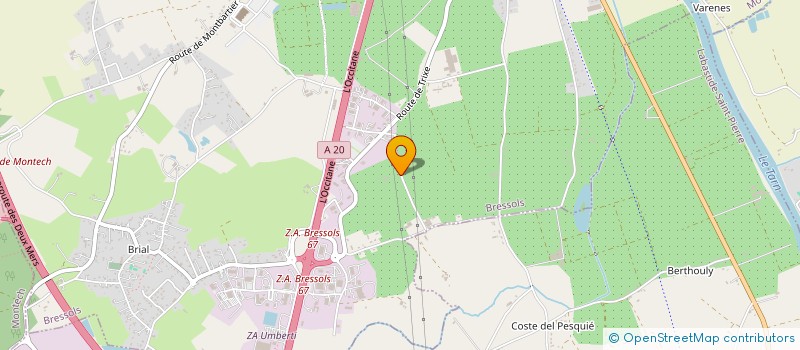 localisation de l'entreprise C-D EXPERTISES  BRESSOLS