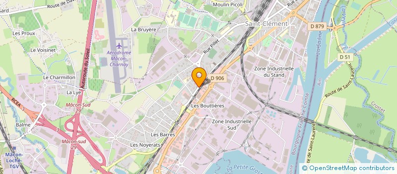 localisation de l'entreprise C.D.F. à MACON