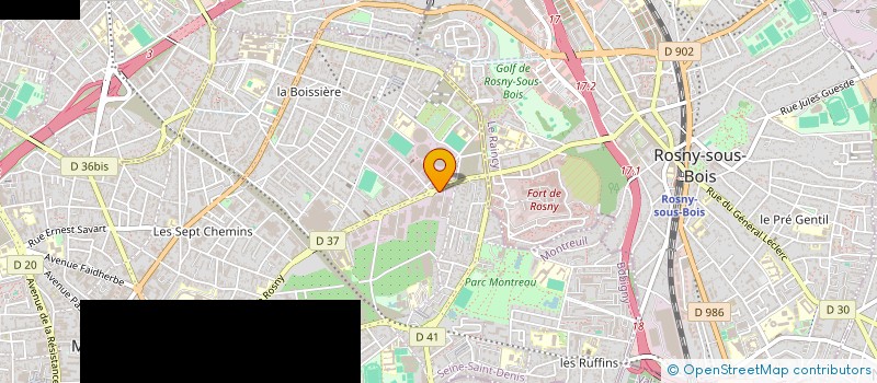 localisation de l'entreprise C.D.F à MONTREUIL