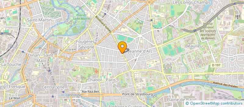 localisation de l'entreprise C.D.F.  RENNES