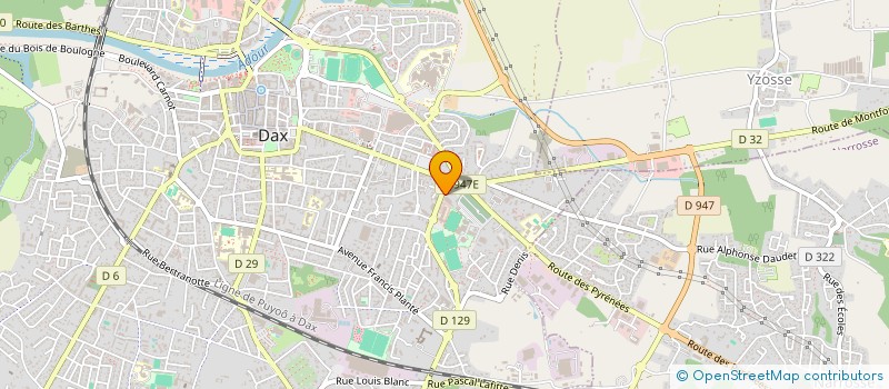 localisation de l'entreprise C.D.F. BUREAUTIQUE à DAX