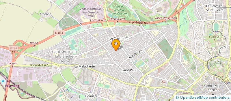 localisation de l'entreprise C D F (C'EST DU FULL) à CAEN