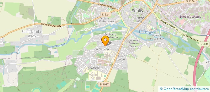 localisation de l'entreprise C.D.F. COACHING  SENLIS