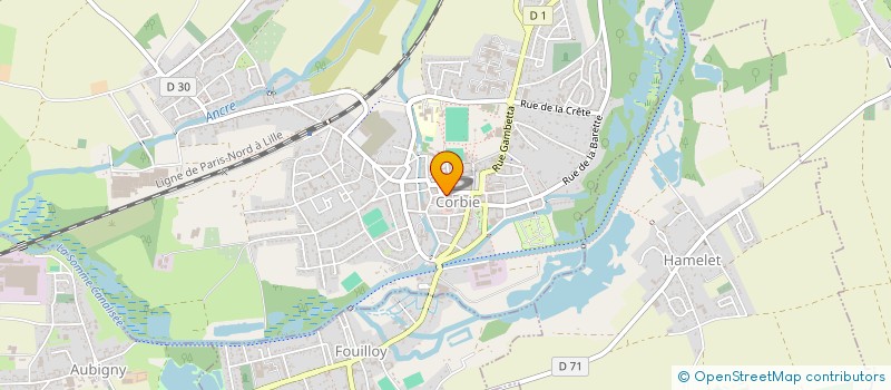localisation de l'entreprise C.D.F. DISTRIBUTION à CORBIE