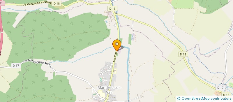 localisation de l'entreprise C.D.F.L.  MANDRES-SUR-VAIR