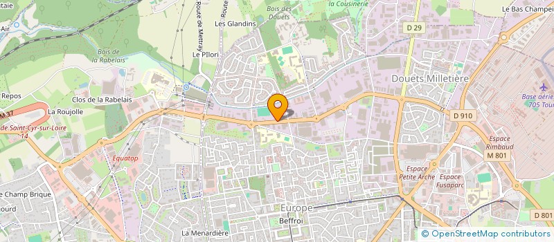 localisation de l'entreprise C D FINANCES  TOURS