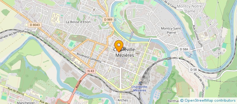 localisation de l'entreprise C-D-G à CHARLEVILLE-MEZIERES