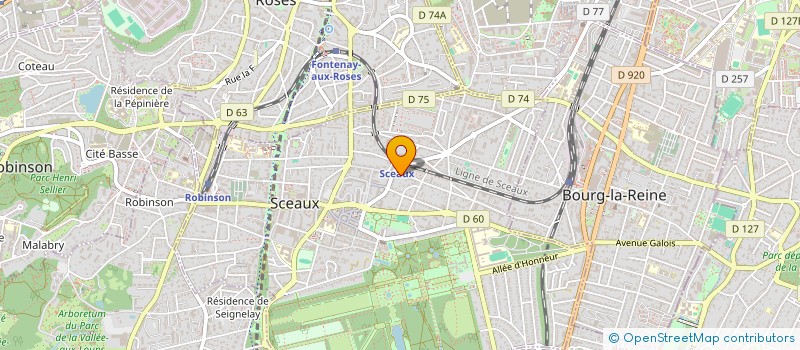 localisation de l'entreprise C.D.G. à SCEAUX