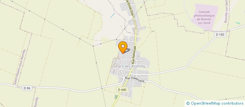 localisation de l'entreprise C.D.G à PARS-LES-ROMILLY