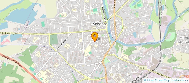 localisation de l'entreprise C.D.G. 50 à SOISSONS