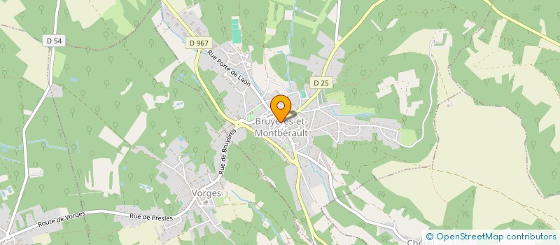 localisation de l'entreprise C.D.G.RENOV à BRUYERES-ET-MONTBERAULT