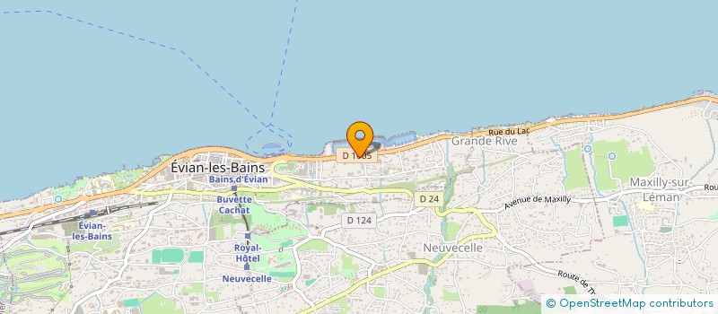 localisation de l'entreprise C.D.H. 74  EVIAN-LES-BAINS
