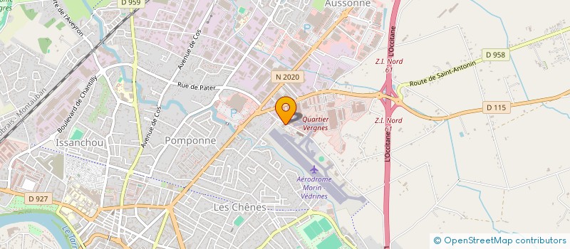 localisation de l'entreprise C.D.H.T.V.  MONTAUBAN