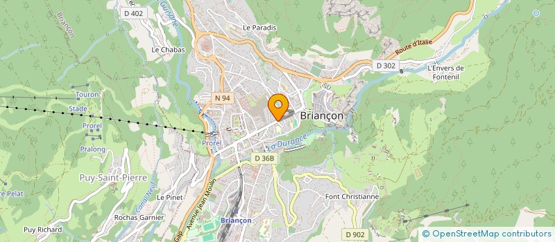 localisation de l'entreprise C. D. HAUTES-ALPES F. S. P. F à BRIANCON