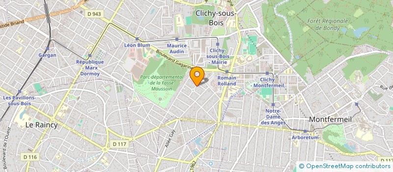 localisation de l'entreprise C.D.I à CLICHY-SOUS-BOIS