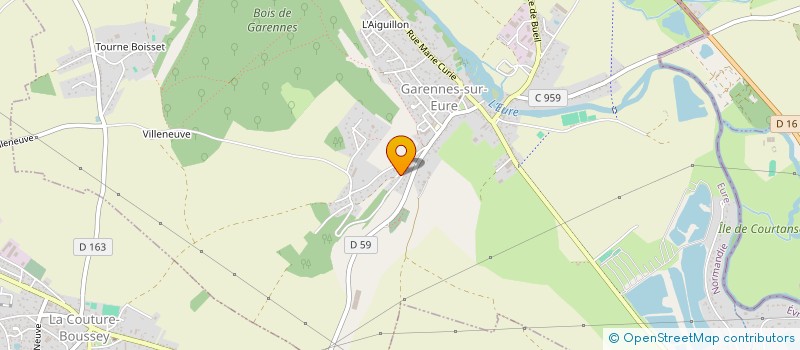 localisation de l'entreprise C.D.I.E.G.  GARENNES-SUR-EURE