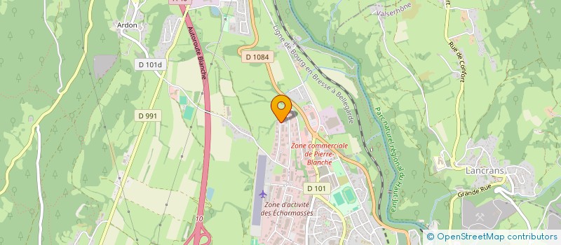 localisation de l'entreprise C.D. IMMO à VALSERHONE