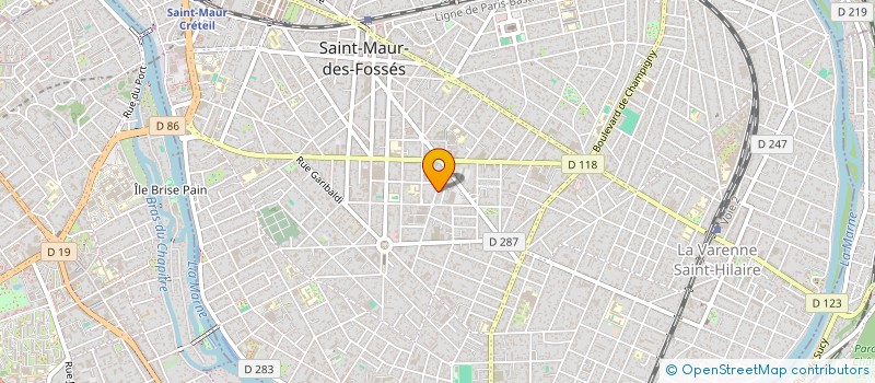 localisation de l'entreprise C&D IMMOBILIER à SAINT-MAUR-DES-FOSSES