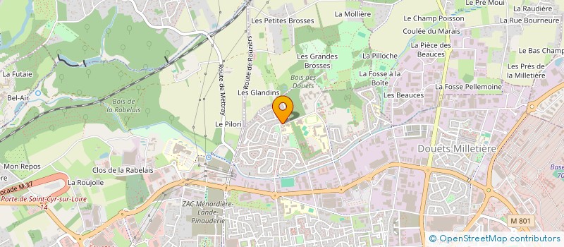 localisation de l'entreprise C.D.J.  TOURS
