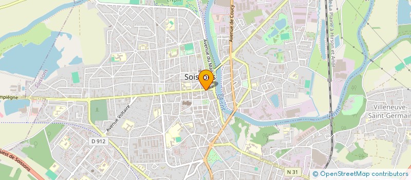 localisation de l'entreprise C.D.J à SOISSONS
