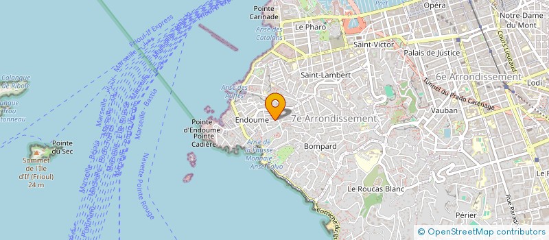 localisation de l'entreprise C.D.J.M & PARTENAIRES  MARSEILLE