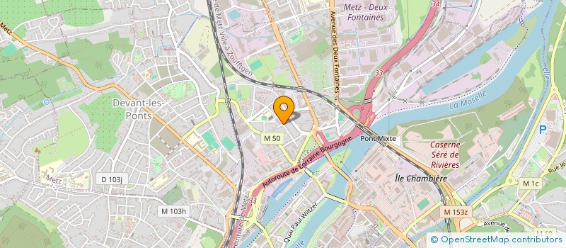 localisation de l'entreprise C.D.K  METZ