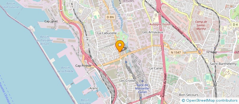 localisation de l'entreprise C.D.L à MARSEILLE