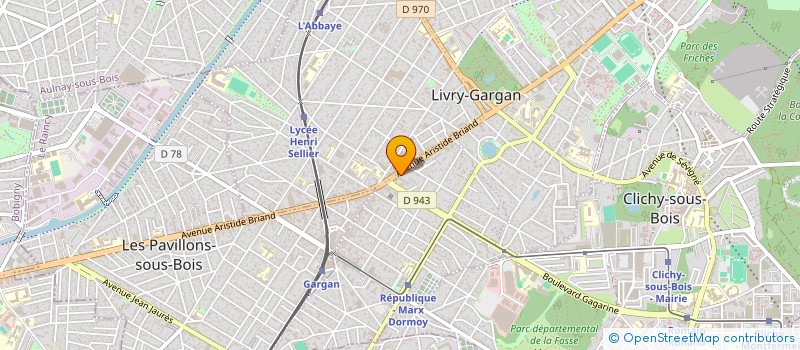 localisation de l'entreprise C.D.M.  LIVRY-GARGAN