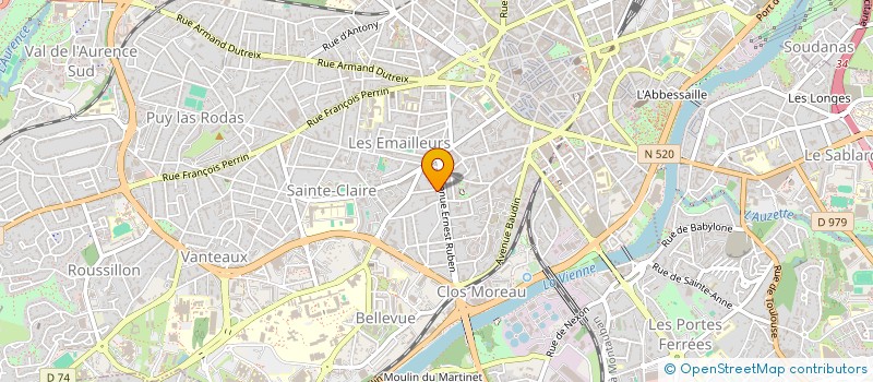 localisation de l'entreprise C.D.M. à LIMOGES